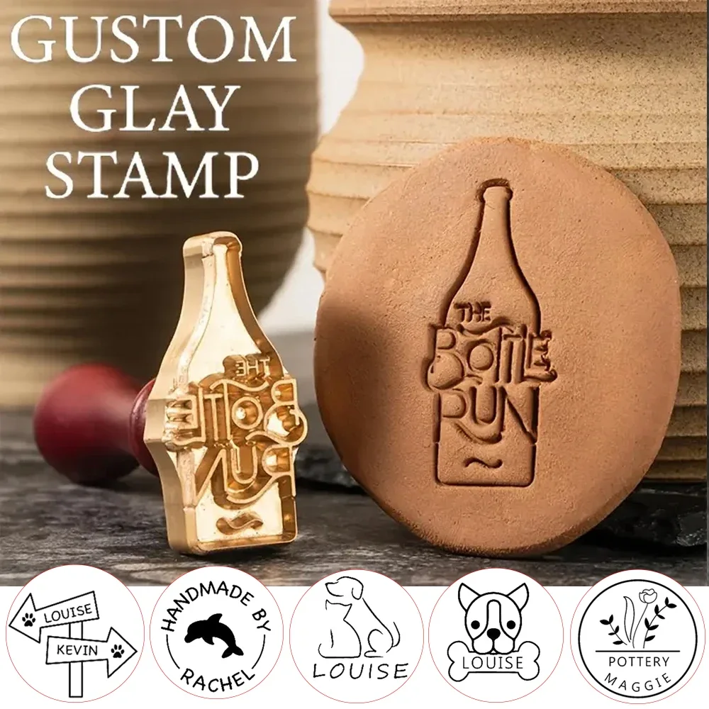 

Personalized Pottery Stamp for Clay, Custom Pottery Stamps for Clay, Personalized Clay Stamp HandCrafter Potters Lovers Gift
