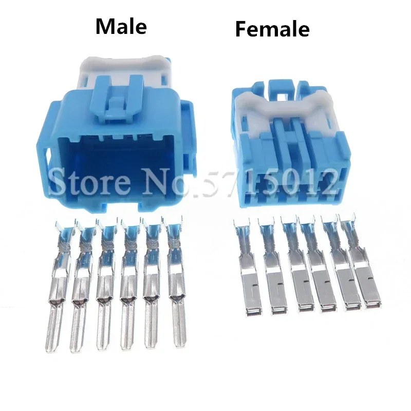 6 Hole 6098-1373 6098-1377 Auto Light Power Socket Car Lamp Wire Female Male Plug Connector For Honda