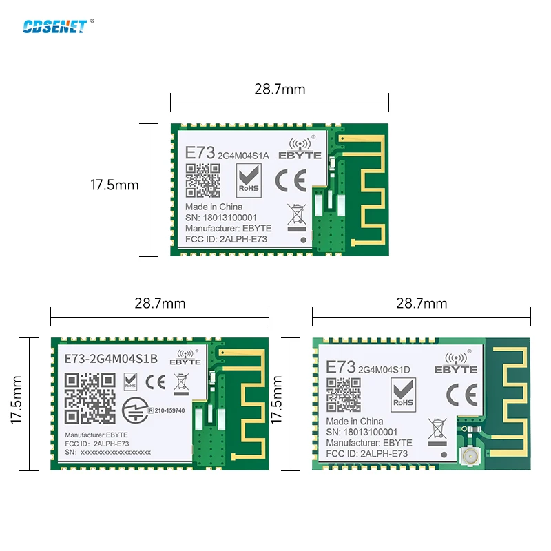 nRF52810/52832/52811/51822 Ble4.2/5.0/5.1 SoC Module CDSENET E73 A/B/D Serie Test Board Long Distance Low Power Industrial Grade