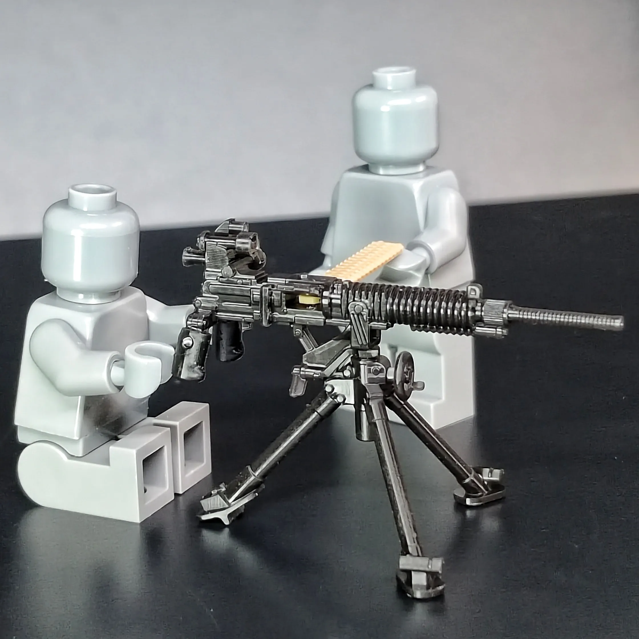 Ametralladora Pesada Tipo 92, HMG Refrigerada por Agua M1924, Modelo Histórico Clásico en Miniatura para Figura de Soldado, Bloques MOC