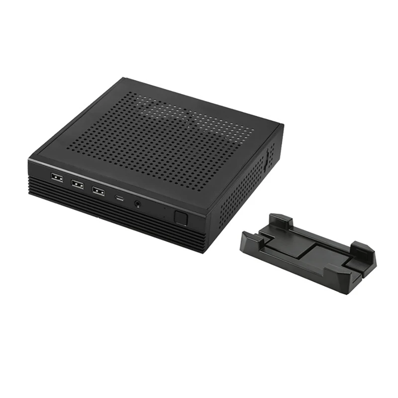 TX06 Mini HTPC ITX Case Typec Desktop Back Mount Mini Chassis