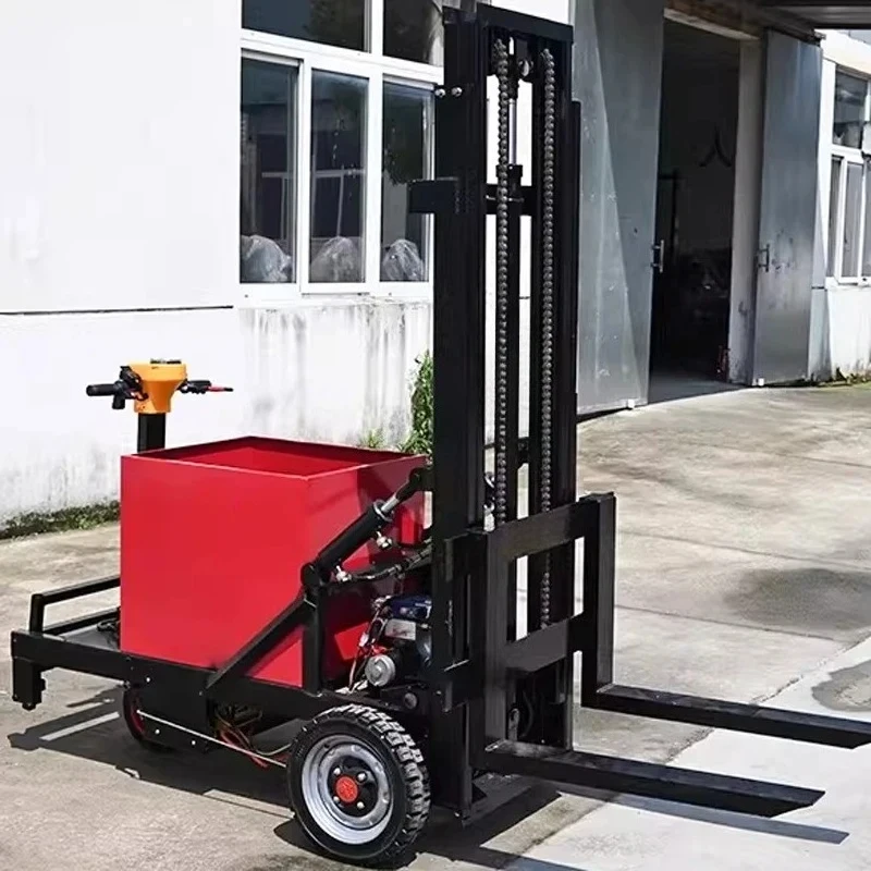 Upright Electric Forklift, Small Simple Stacker Crane, Hydraulic Lift, Suitable for Garage Room Handling and(Customized)