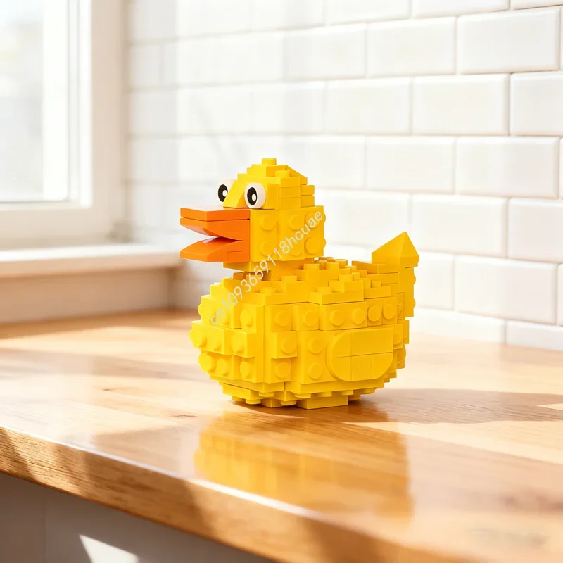 

121pcs MOC Rubber Duck Creatored Model Building Blocks Construction DIY Christmas Gifts Creative Toy Idea Education Brick Kids