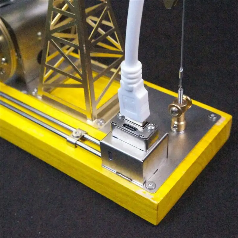 Unique Industrial Movable Mini Oil Pumps Model with Light For Home Decors Gift 