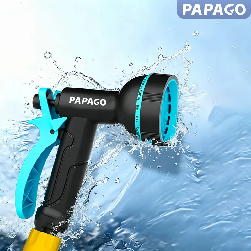 PAPAGO Adjustable Multi-Function Car Wash Gun with Various Settings