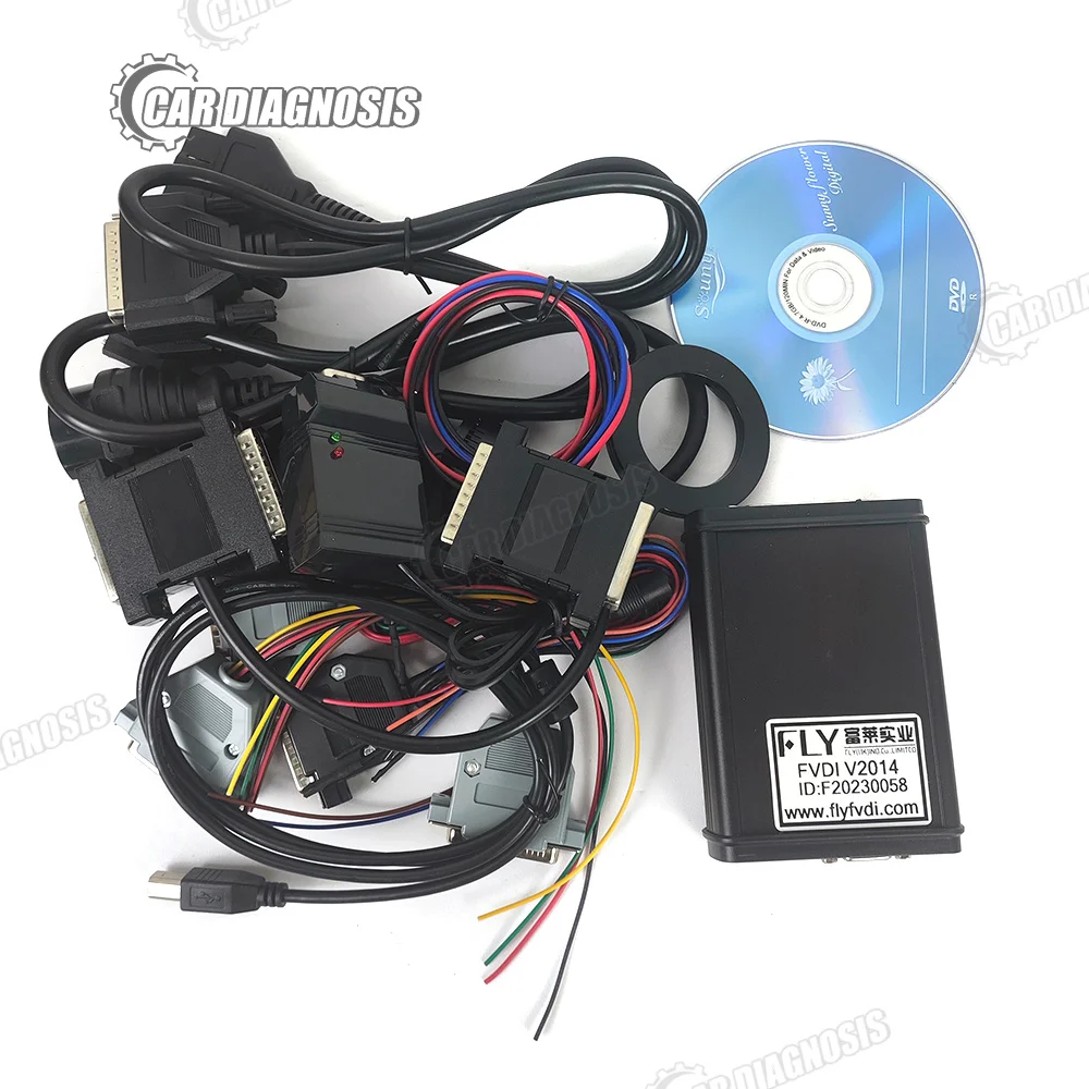 FVDI 2014 pk SVCI 2020 OBD2 Key programmer Tool No Limited SVCI Abrite Commander SVCI ING Car Diangostic Tool Change KM