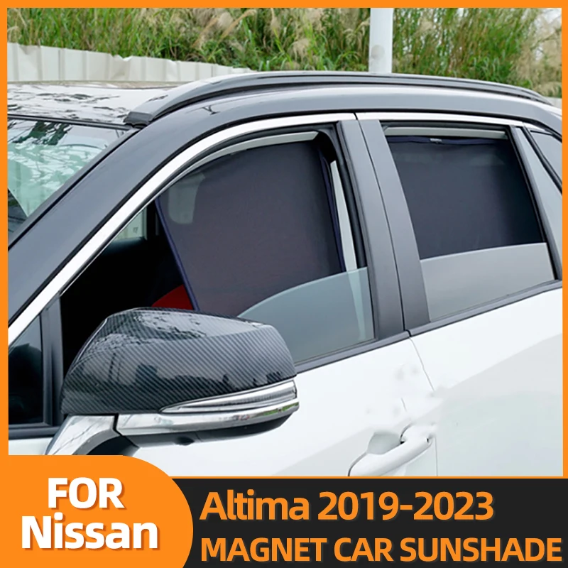 

For Nissan Altima L34 2019-2023 Magnetic Car Sunshade Visor Front Rear Windshield Curtain Side Window Sun Shade