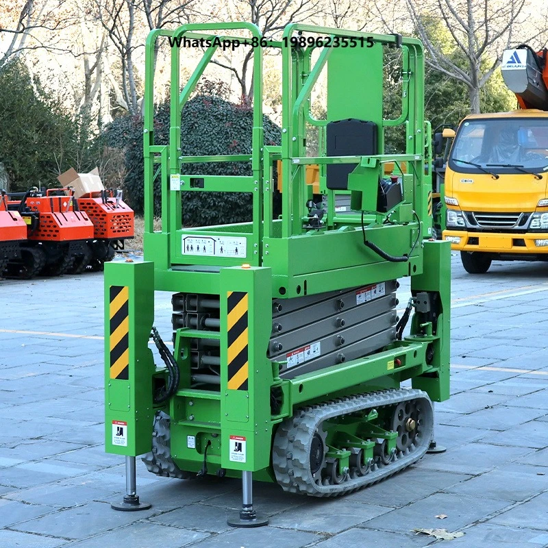 Wholesale Customized 4m 6m 8m 10m Automotive Crawler Tracked Electric Hydraulic Scissor Lift Platform Cast Steel