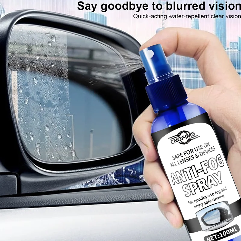 SEAMETAL 100 مللي زجاج السيارة مكافحة الضباب رذاذ وكيل السيارات الزجاج الأمامي طارد المياه مكافحة المطر الزجاج مرآة مسعور طلاء البخاخ