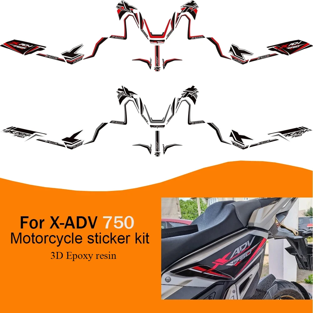 

X ADV750 Fairing Stickers Body Decoration Decals Motorcycle Sticker Anti-Scratch PVC Sticker for Honda XADV 750 X-ADV 750 2021-