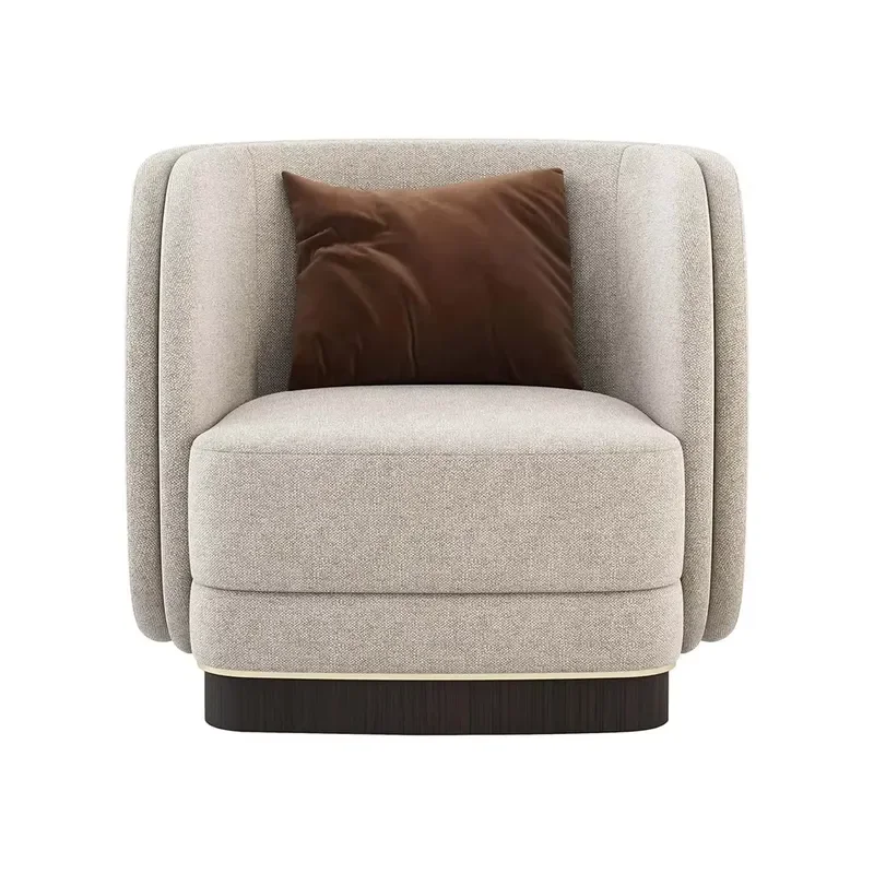 21st Century Contemporary Live Room Furniture Fabric Upholstered Lounge Chair Modern Single Sofa Chair