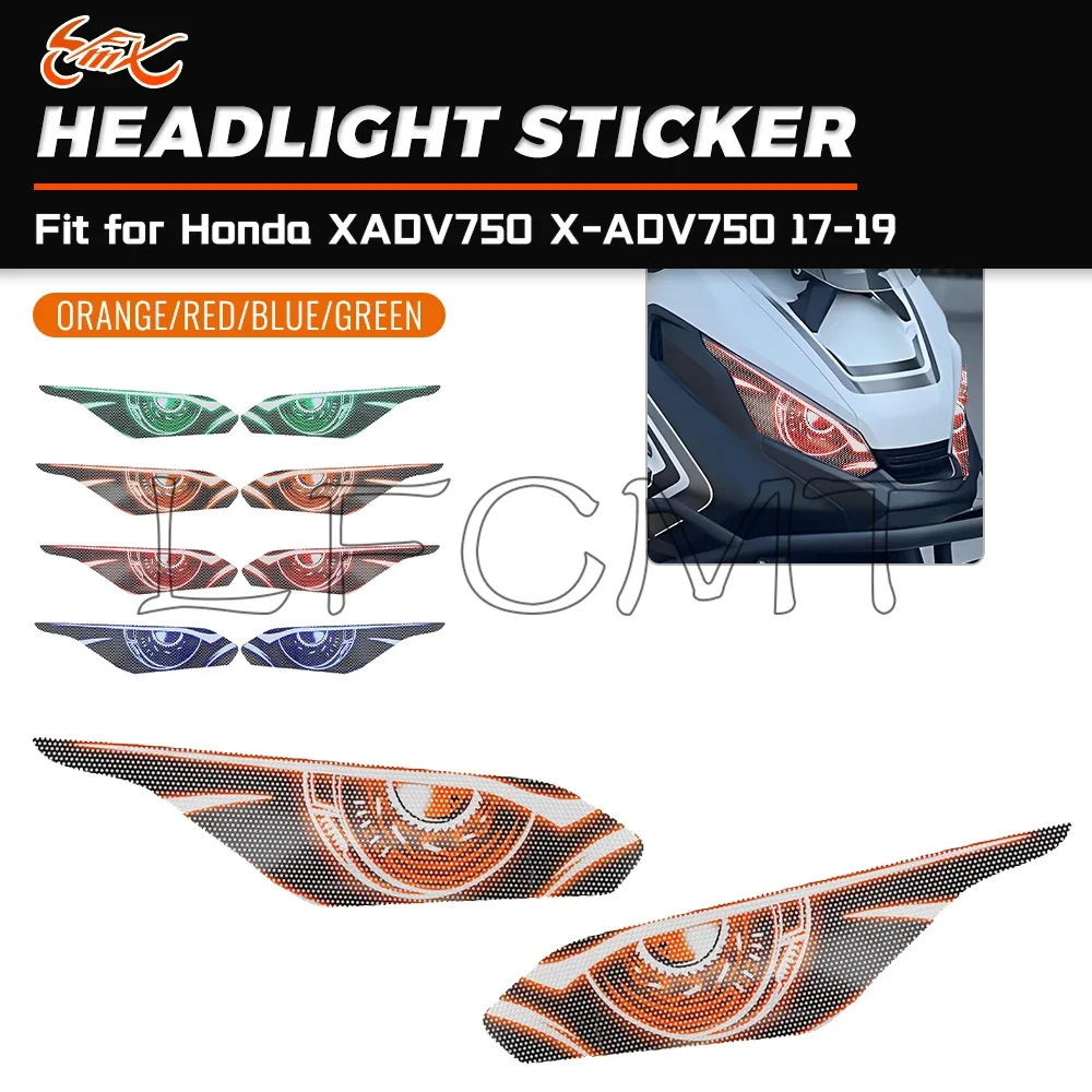 

Fit for HONDA XADV750 X-ADV 750 XADV 750 2017-2020 Motorcycle Headlight Pprotection Stickers Decoration Head Light Decals
