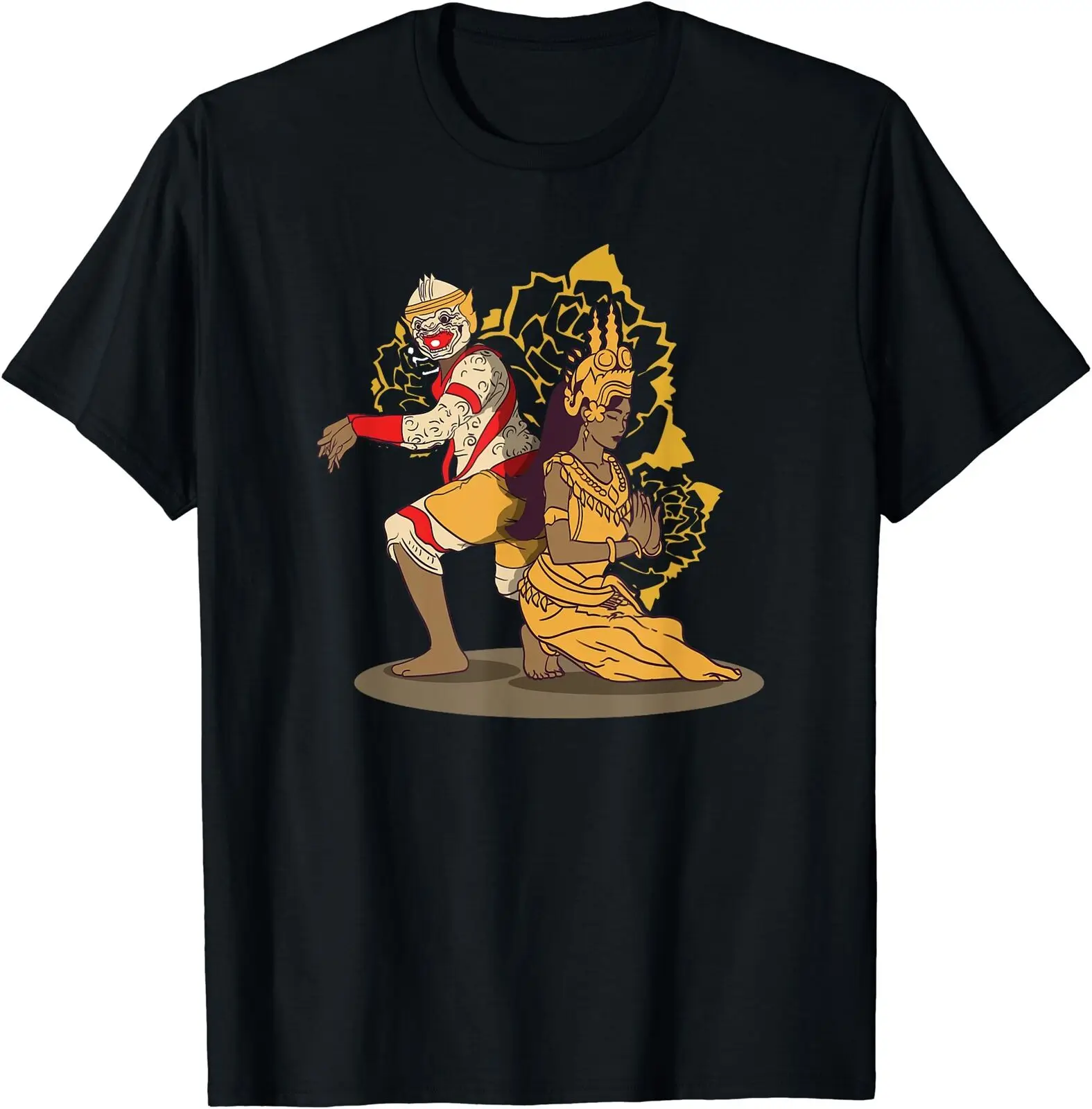 Cambodia Cambodian Khmer Traditional Dance Reamker Apsara T-Shirt Size S-5XL