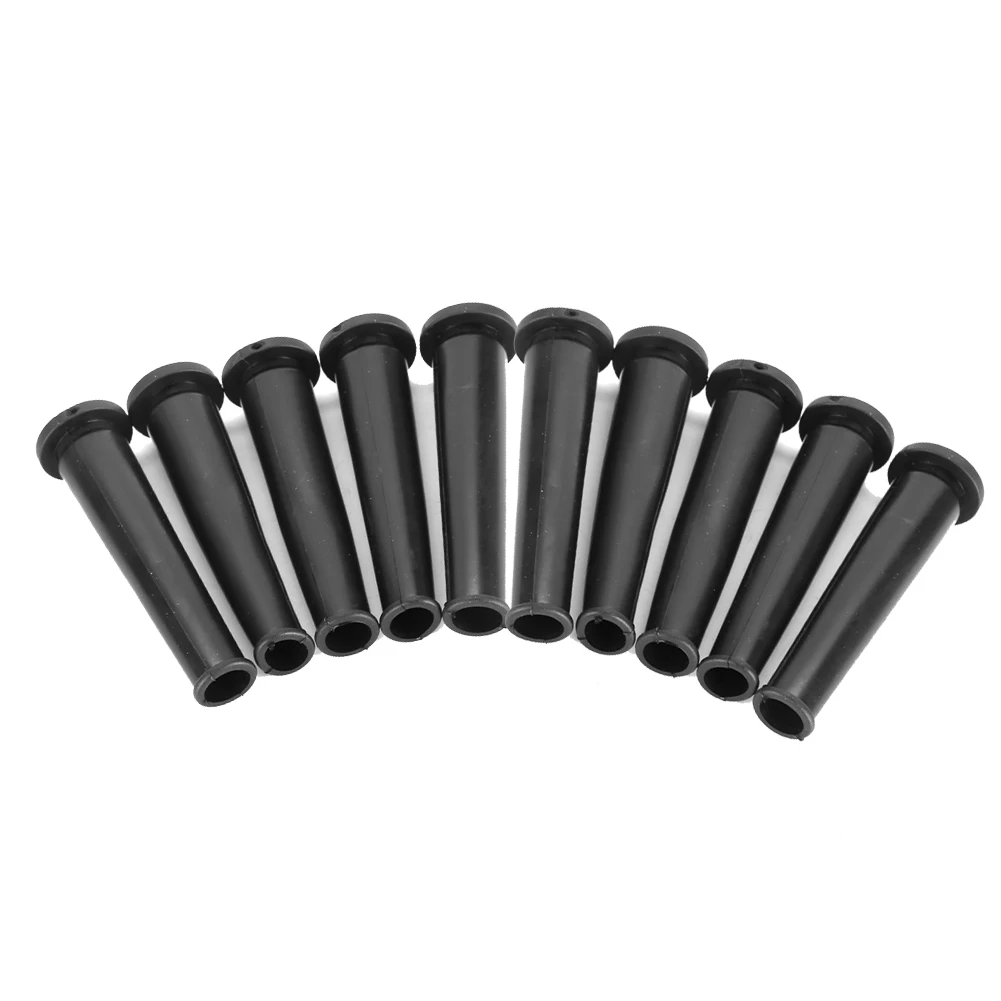 10pcs/set 9mm Black Rubber Wire Protector Cable Sleeve Boots Covers For Angle Grinder Power Cord Protective Power Tool