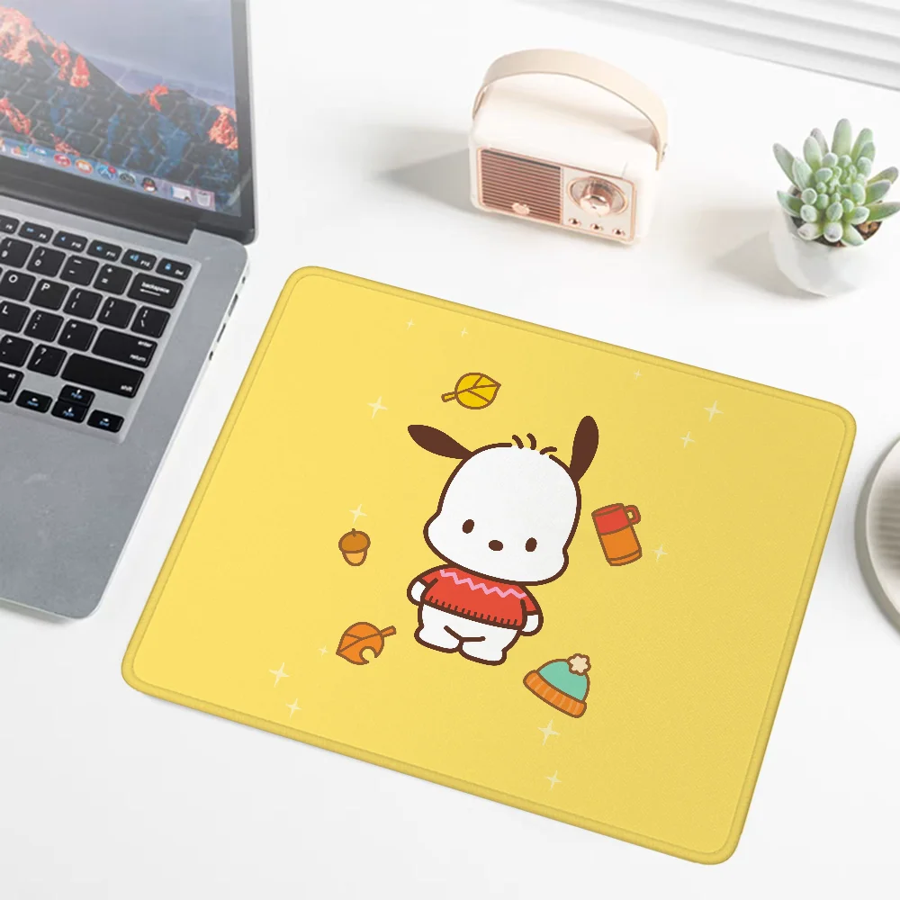 Kawaii Pochacco Mause Pad Sanrio Cute Mouse Gamer Small Rubber Mat Pc Gaming Accessories Deskmat Pad on the Table Mausepad Mats