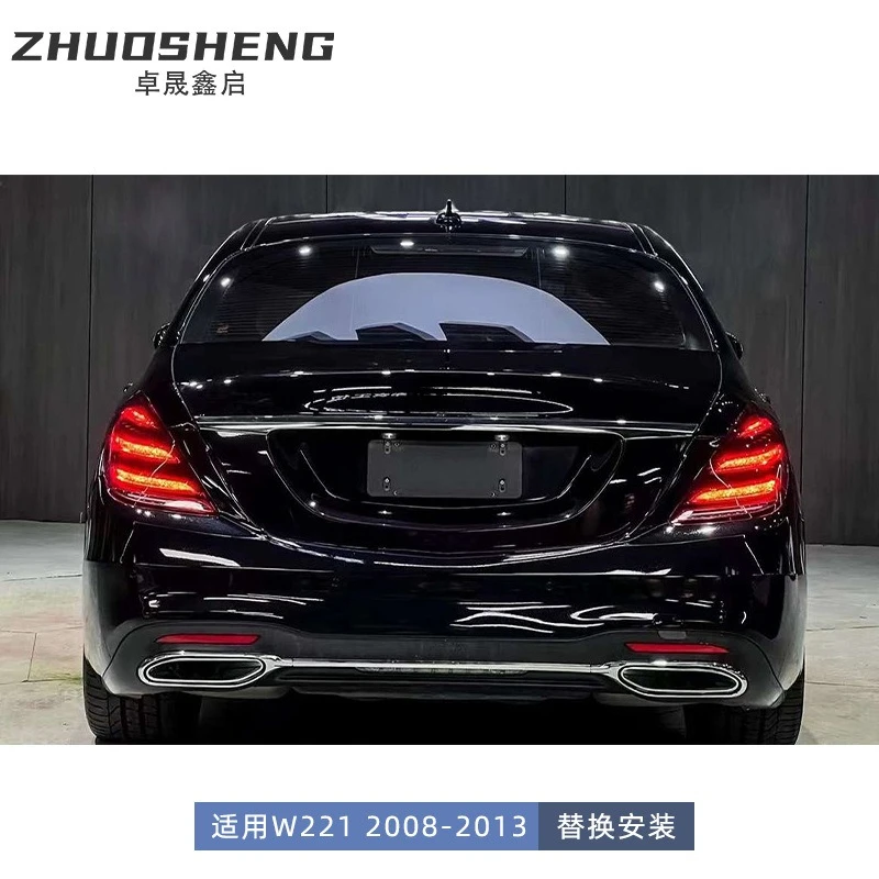 Bumper Kit for Mercedes S-Class W221 to W222, Front and Rear Bumper Set,Car Bumper Modification Kit for Auto Modifiers