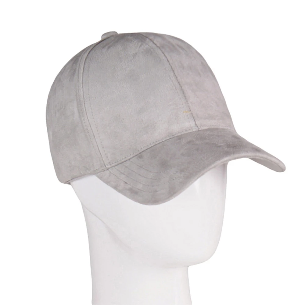 Mode Marke SnapbackBaseball Kappe Frauen Gorra Straße Hip Hop Wildleder für Damen Schwarz Grau Baseball Hüte – Detail 10