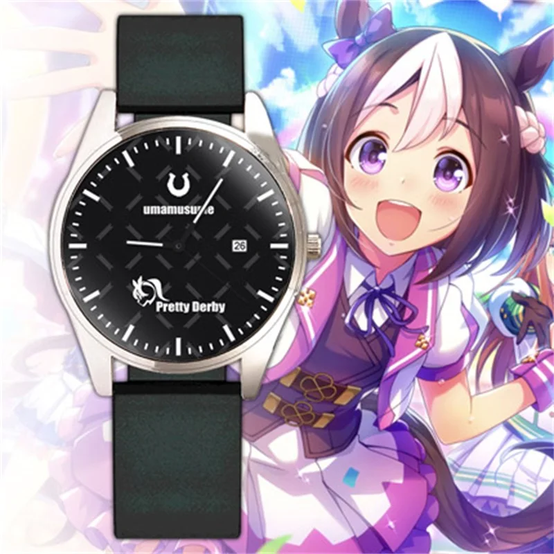 Anime Uma Musume: Pretty Derby Mejiro McQueen Special Week Men Women Quartz Electronic Wristwatch Cosplay Student Cartoon Watch