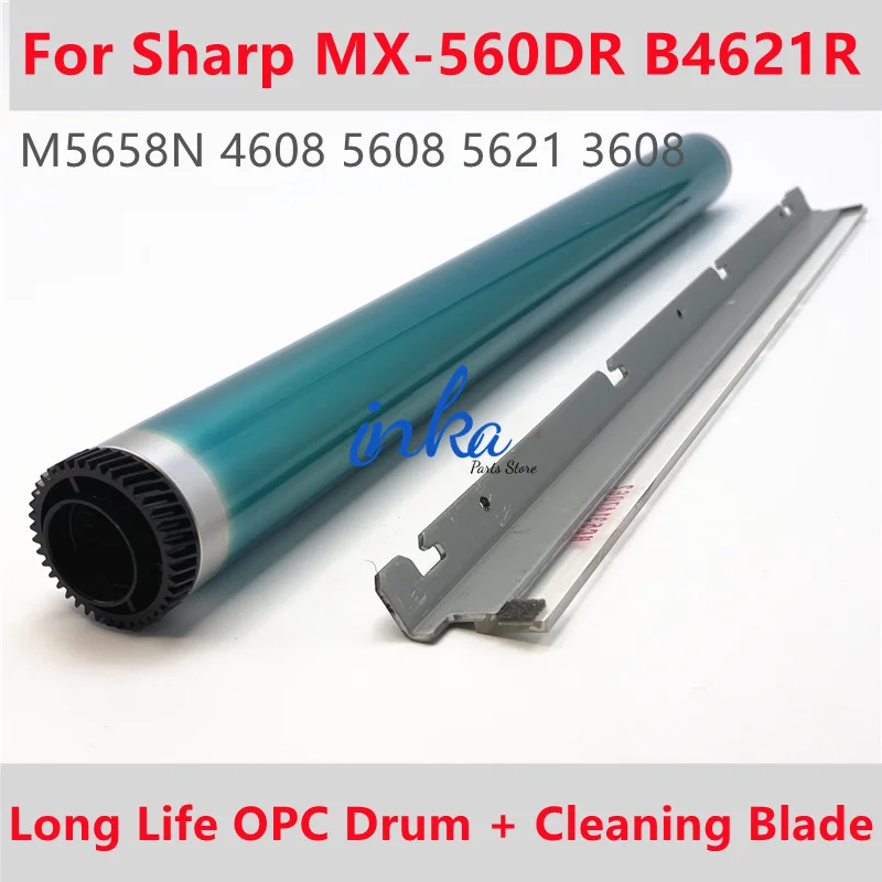 

MX560 Long Life OPC Drum For Sharp MX-560DR B4621R M5658N 4608 5608 5621 3608 OPC Drum Cleaning Blade Cylinder