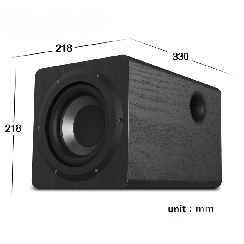 Imagem -06 - Ibass-subwoofer de Home Theater Subwoofer Puro Ativo de 65 Baixo Super Pesado de Alta Potência de 100w Alto-falantes de Madeira Sistema Home Box