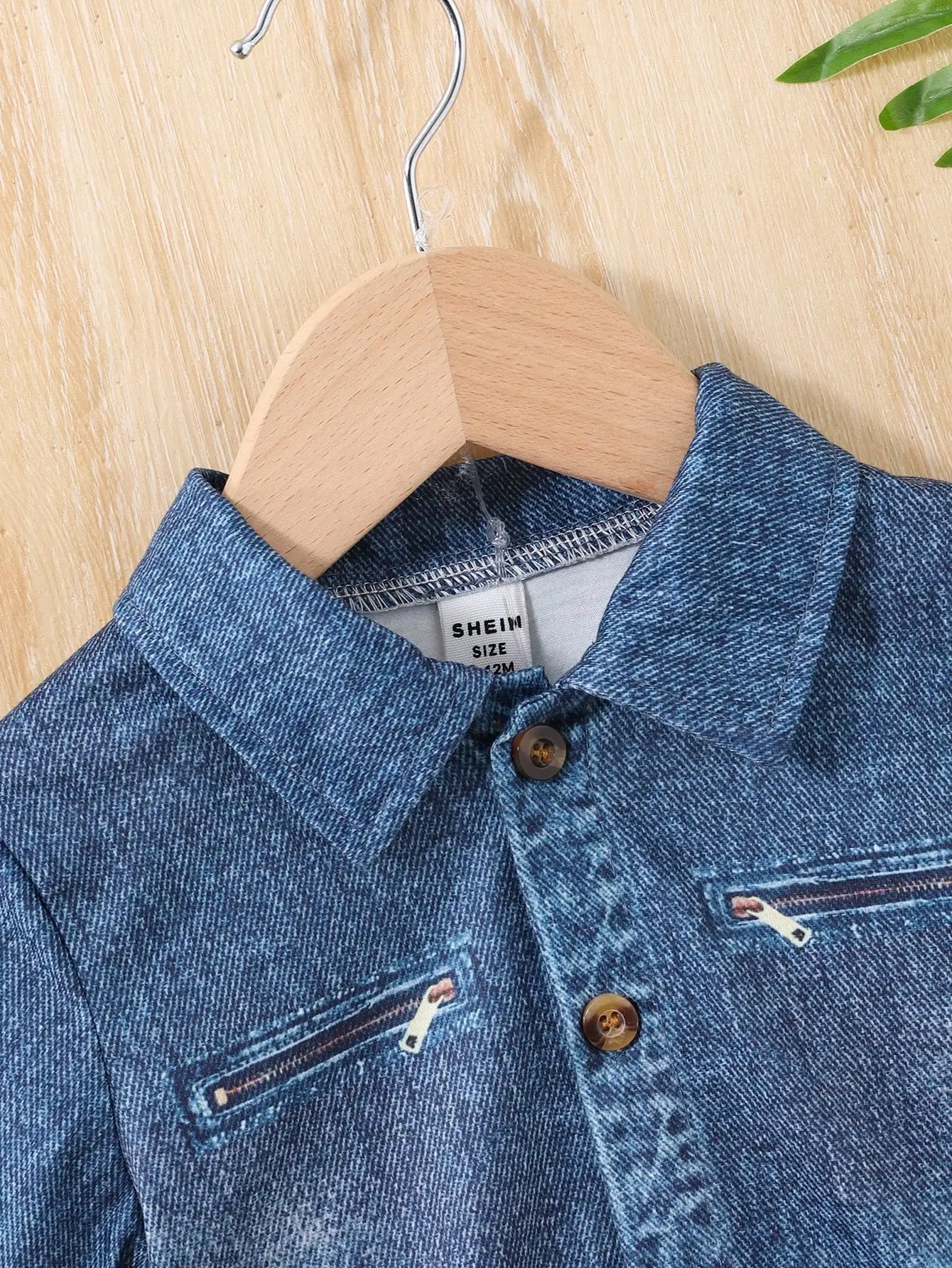 2025 New Imitation Cotton Fabric Denim Digital Print Lapel Short Sleeve Shorts Version Trend Retro For Boys Outdoor 2 Sets
