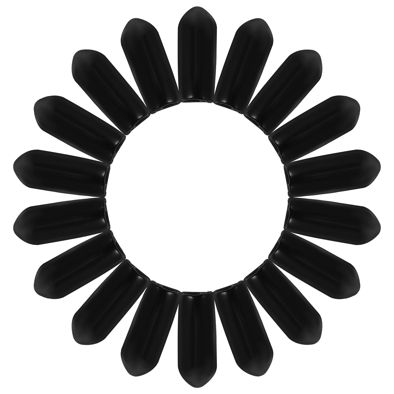 

100Pcs Headband Rubber Ends DIY Hair Hoops Parts Wear Resistance Long Lasting Comfort Headband Rubber Ends DIY Hair Hoops Parts