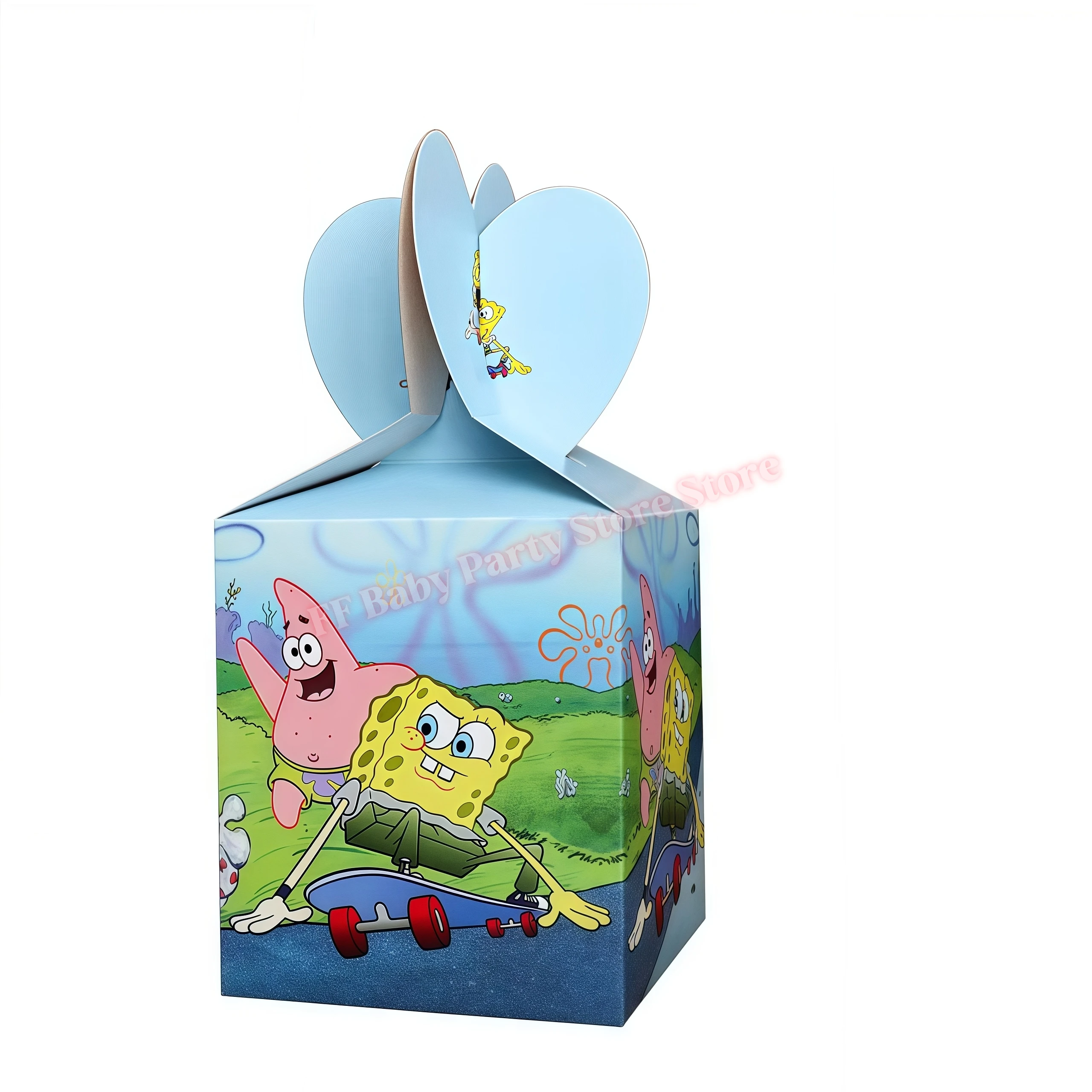 SpongeBob Geburtstagsparty Dekoration Hintergrund Tortendekoration Becher Ballons für Kinderparty Gastgeschenk Babyparty Zubehör – Detail 18