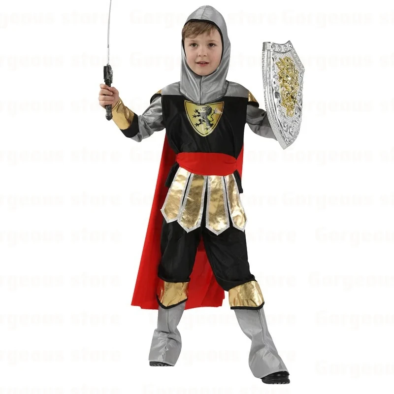 Disfraz de Gladiador Romano Griego para Niños, Disfraz de Caballero para Fiesta de Carnaval