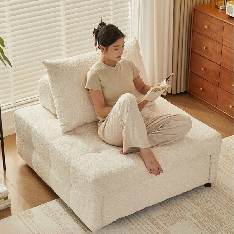 

Modern Nordic Single And Double Sofa Bed Folding Small Apartment Living Room Home Multi-functional Retractable Bed Furniture
