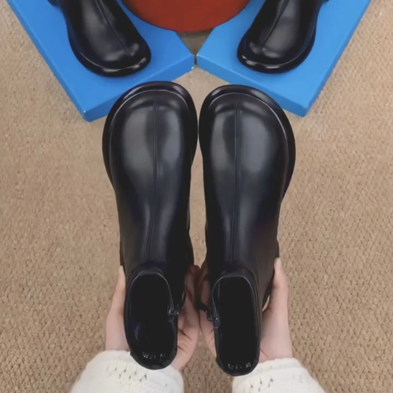 bottes-plates-doublees-de-fourrure-en-cuir-veritable-pour-femmes-bottes-ou-bottines-pour-l'automne-et-l'hiver-semelle-souple-style-britannique