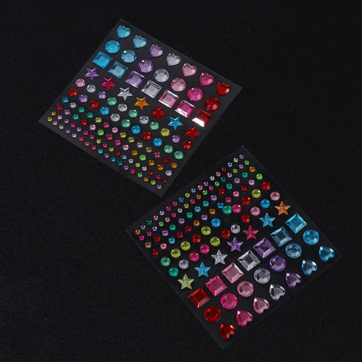 6 Sheets Rhinestone Stickers for Crafts Acrylic Crystal Gems Creative Photo Album Jewel