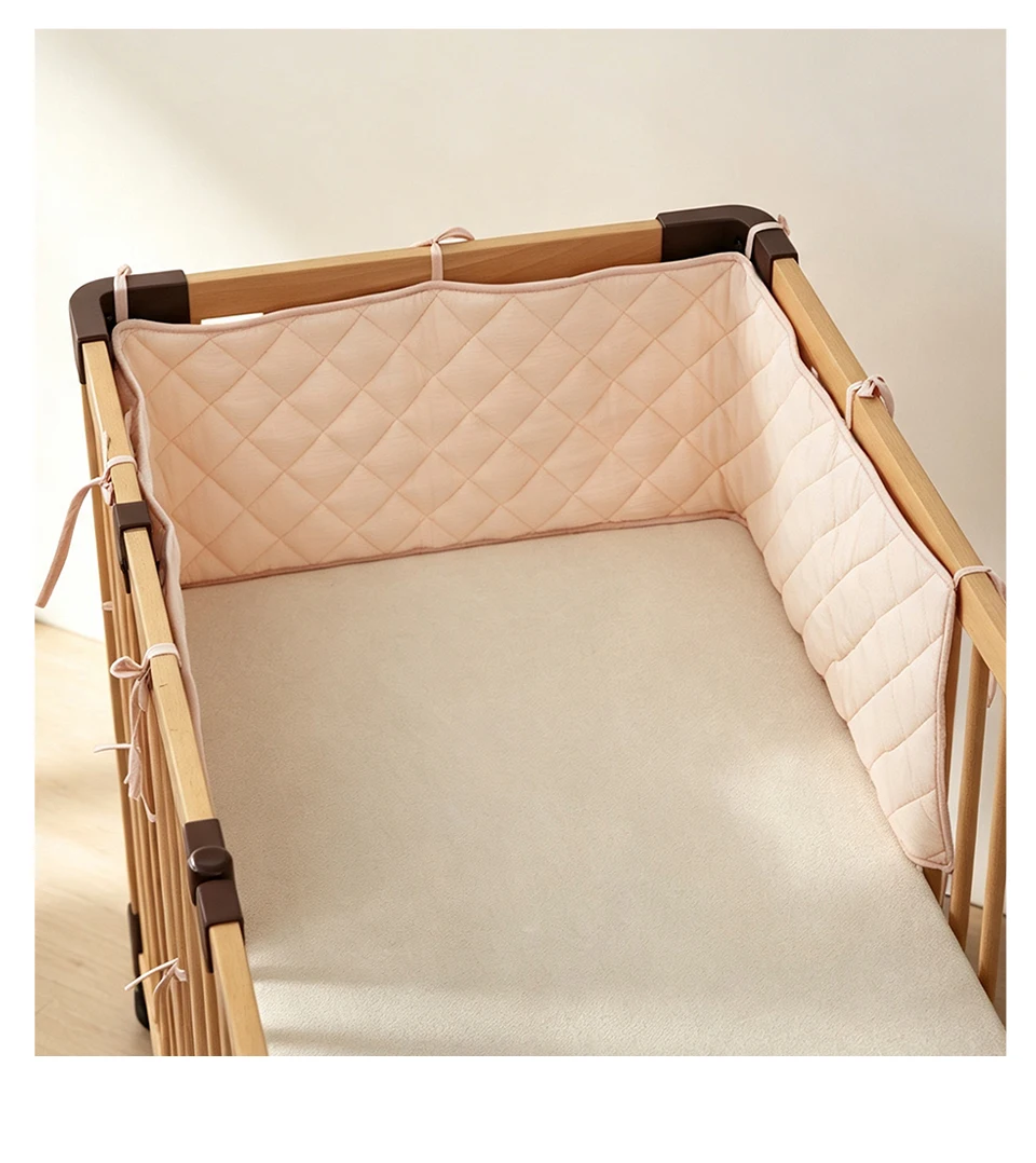 tour de lit respirant tour rose