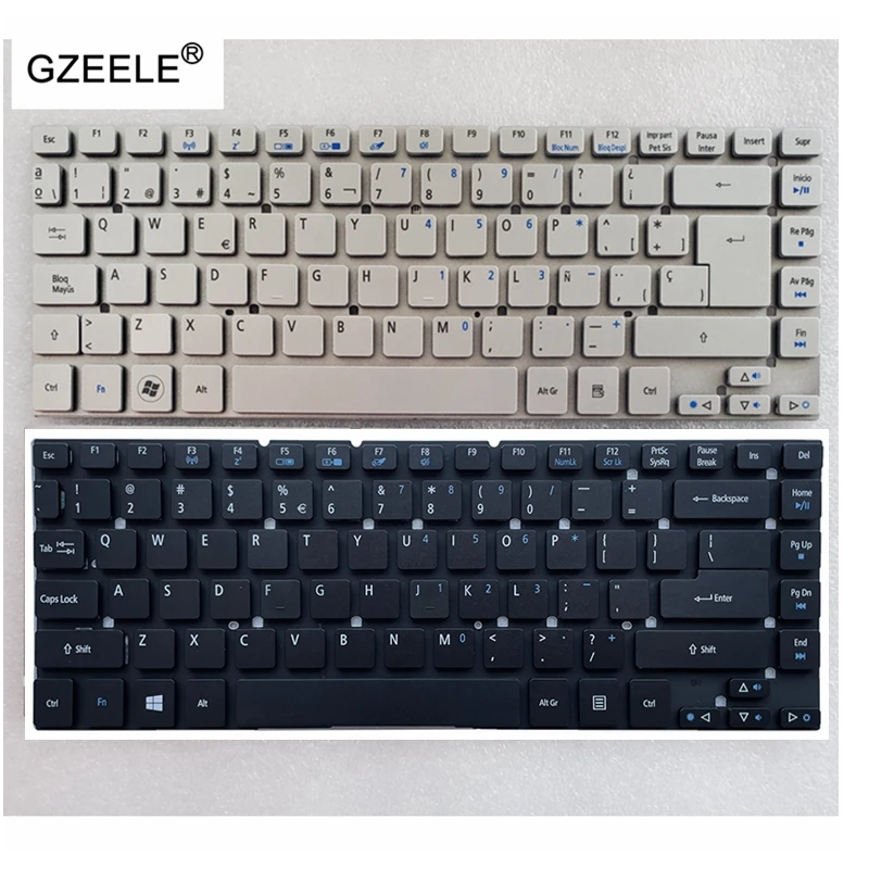 Teclado US/AR/BR/SP/FR para Acer Aspire 4755G EC E1-422G E1-430 E1-452 E1-470G MS2387 ZQ0 ZQS V3-431G E1-470 E1-470PG E1-470P