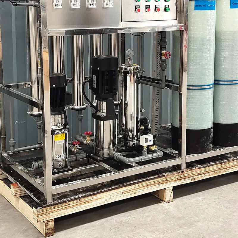 0.5t Industrial Pure Water RO Equipment Two-Stage Reverse Osmosis Large Deionized Ultrapure Water System 1 Year Pressure Vessel