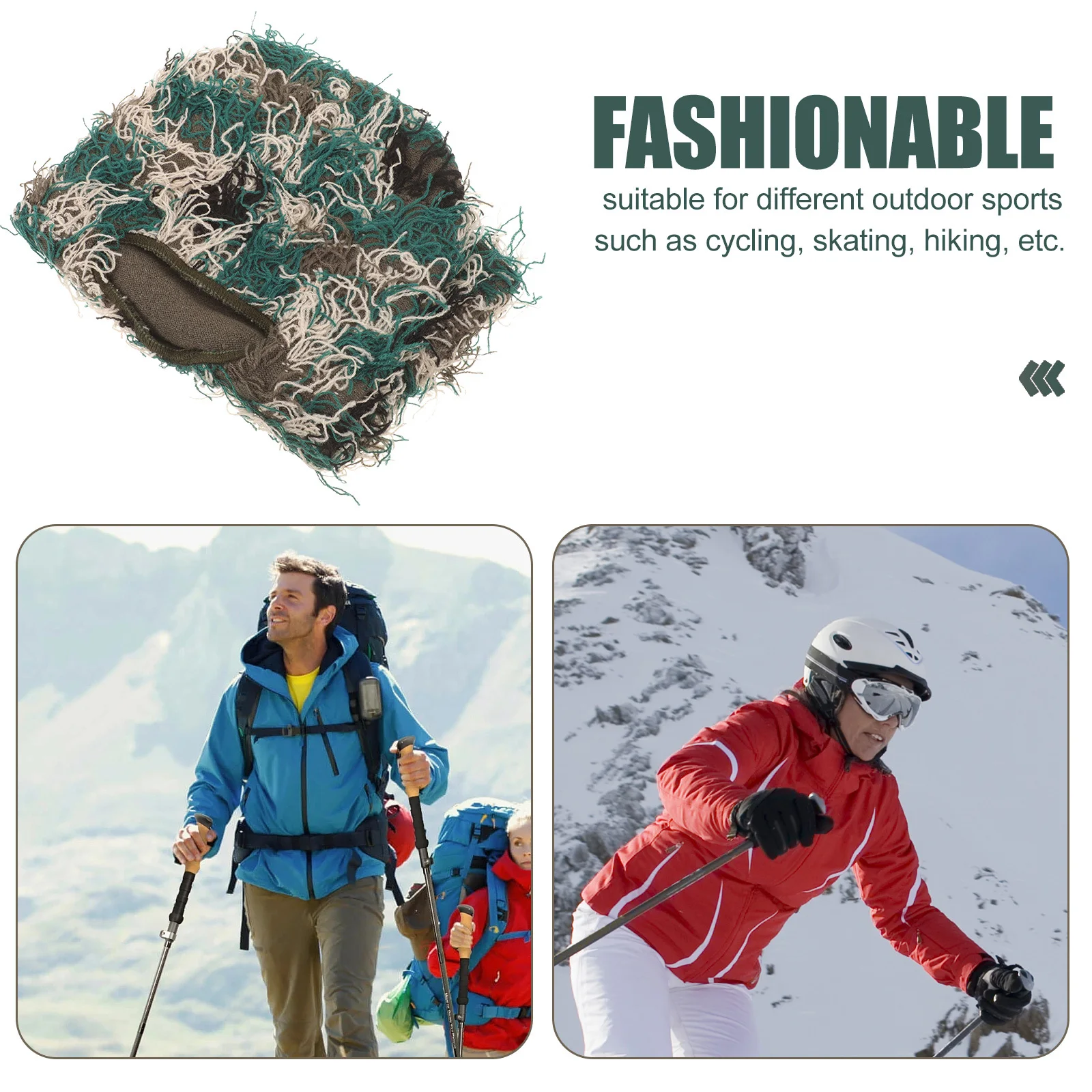 

Face Masks Knitted Head Cover Ski for Cold Weather Full Camouflage Cycling Men Man
