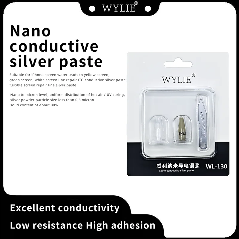 Wylie Nano Conductive Silver Paste Used for iPhone Repair Yellow Green White Screen Circuits Caused Water Ingress Damaged Screen