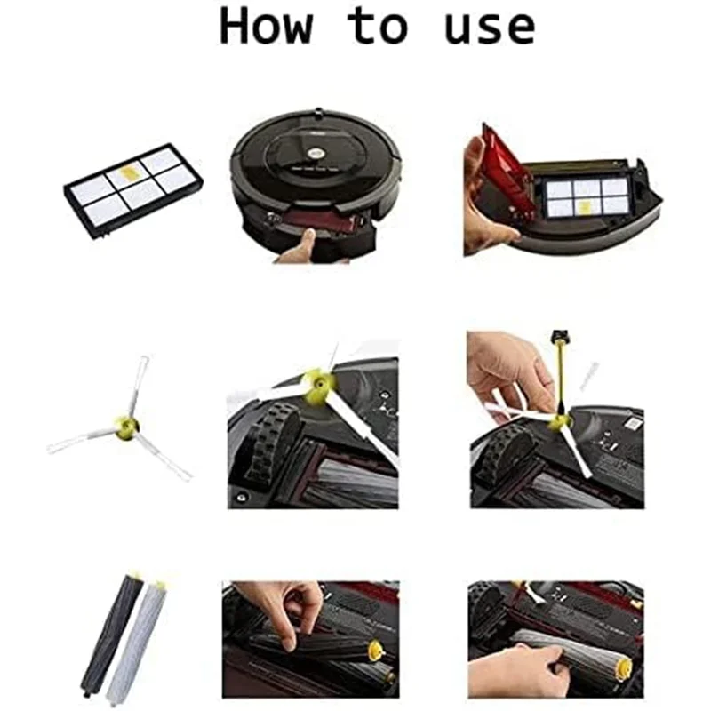 YCOC-فرشاة الأسطوانة استبدال جزء ل اي روبوت رومبا 960 980 890 880 850 860 870 895 981 985,800 900 سلسلة مكنسة كهربائية