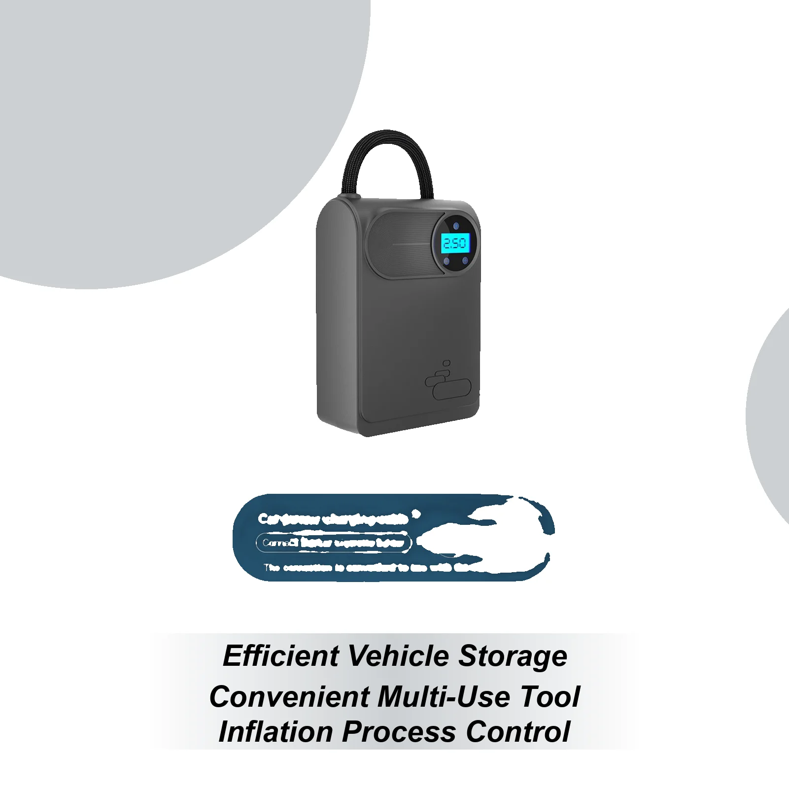 

Tire Inflator Wired Portable Auto Shut Off Automotive Inflation Tool Smart Air Pump For Car Tires For Motorcycles Bikes Bicycle