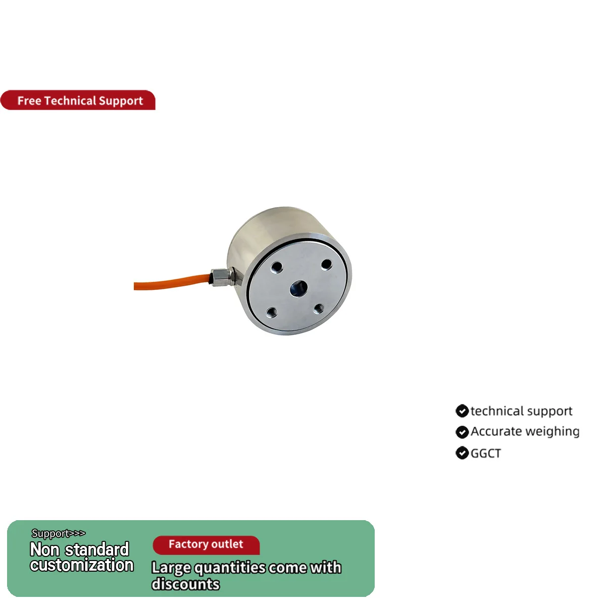 2000kg Load Cell & Force Indicator Control System High Frequency 10kHz Response for Industrial Pressure Monitoring Equipment