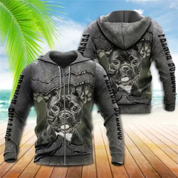 French Polynesia Flag Tahiti Camouflage Zip Hoodies French Bulldog Cool 3d Printed Streetwear Zip Clothes Sweatshirts Sportswear