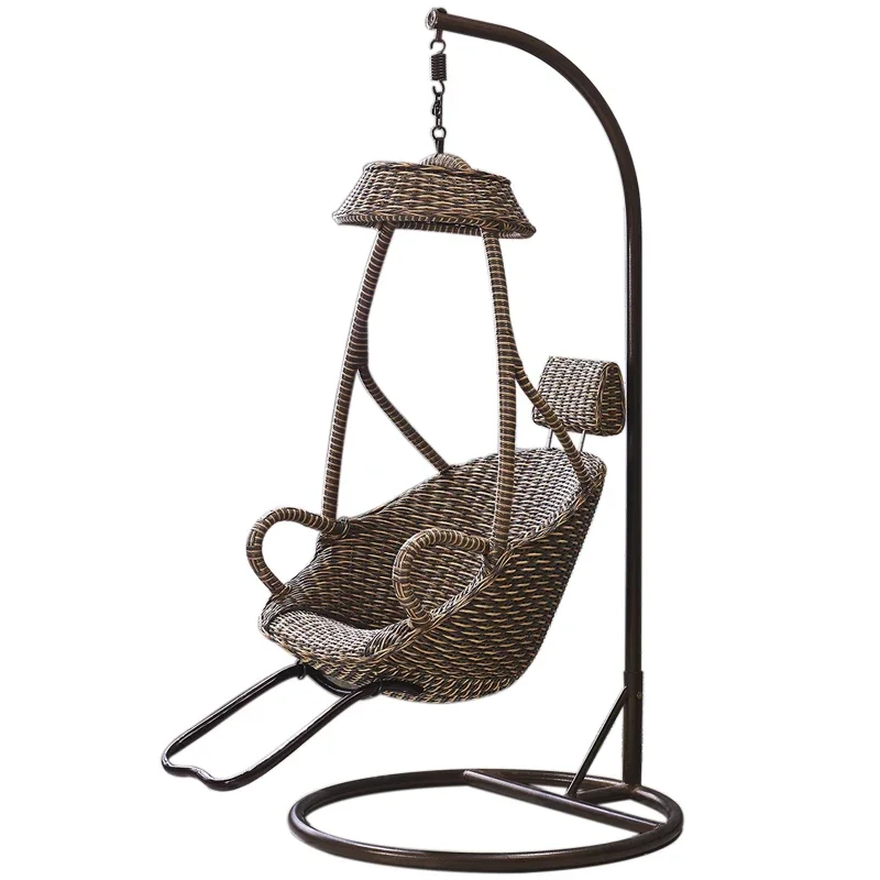 Factory price high quality Wholesale Outdoor Round Rattan Swing  living  room Hanging egg Chair