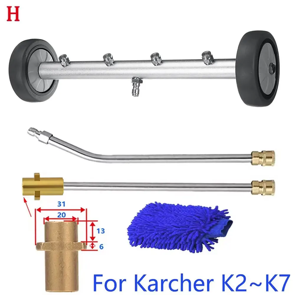 Onderwagen Schoner Water Bezem Auto Chassis Wassen Voor Karcher/Parkside/Black Decker Wassen De Bodem Van De Auto wasmachine Nozzles
