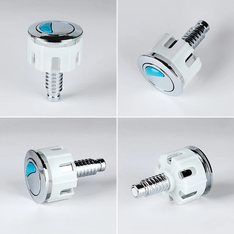 Universal Dual Flush Toilet ถังน้ำปุ่มทรงกลมปุ่มกด Flush Toilet ถังน้ำห้องน้ำอุปกรณ์เสริม
