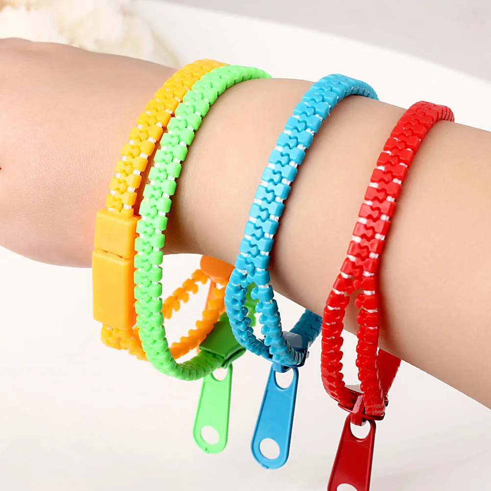 20 قطعة أساور بسحاب لون الحلوى الأساور الإبداعية لمشرقة السلس الحسية تململ عيد الفصح حقيبة السعيدة #6