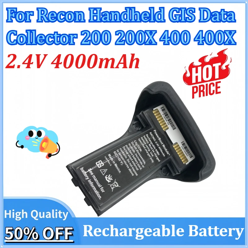 2.4 فولت 4000 مللي أمبير بطارية قابلة للشحن ل Recon يده GIS جامع البيانات 200 200X 400 400X بطارية عالية السعة #1