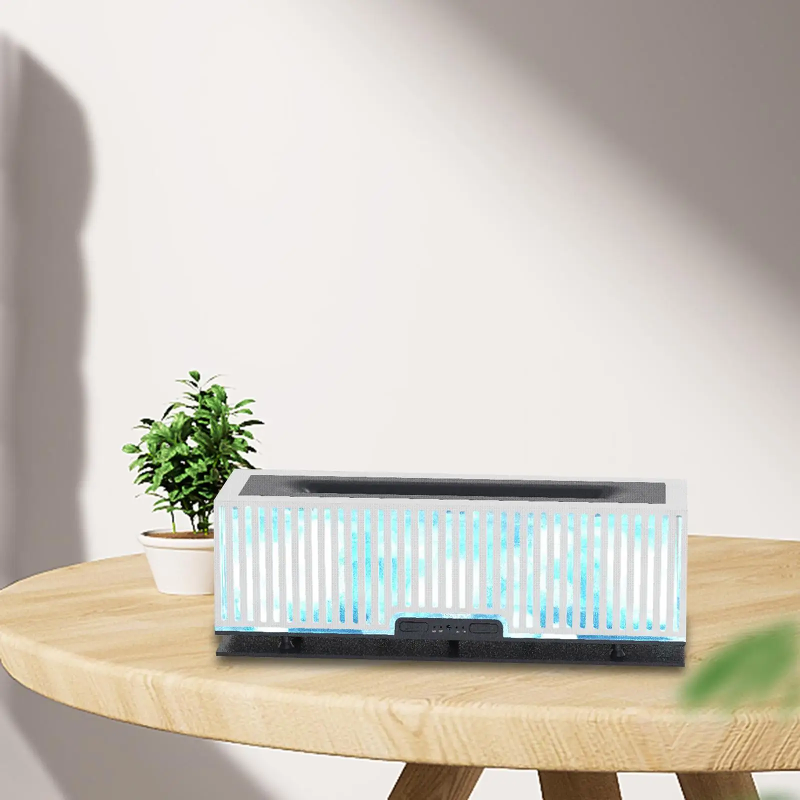 Fire Air Diffuser 200ml with Flame Effect Silent Aroma Diffuser Flame Air Diffuser Humidifier for Bedroom Yoga Dorm Desktop Home