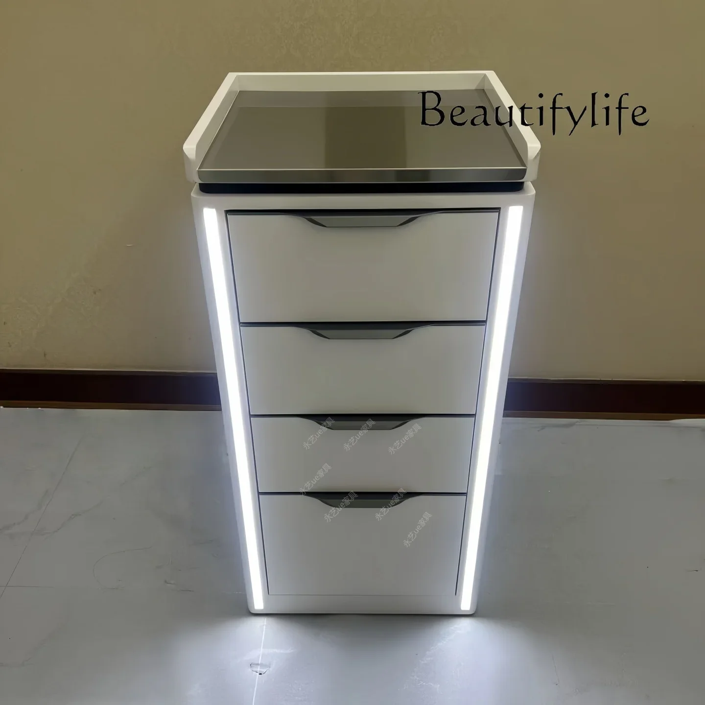 AHair Salon Tool Cabinet Beauty Salon Multi-layer Storage Cabinet Multifunctional Hair Salon Special Hair Cutting Tool Cabinet