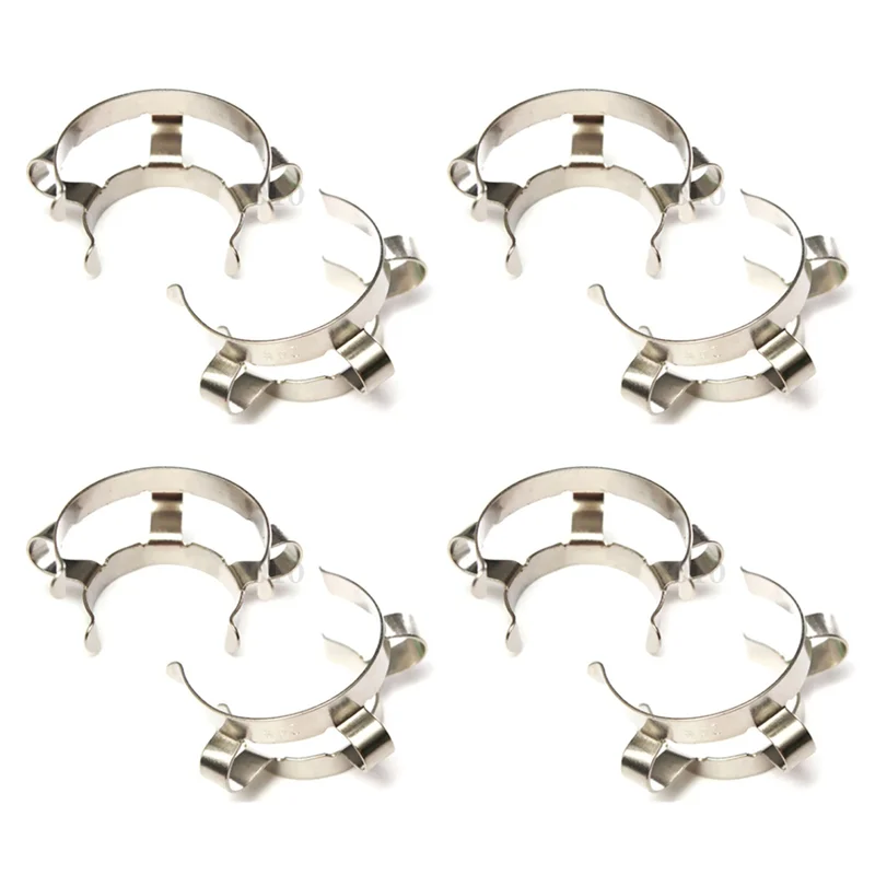 B97A-8Pcs 24 Stainless Steel Clip Keck Clamp For 24/29 24/40 Glass Ground Joint