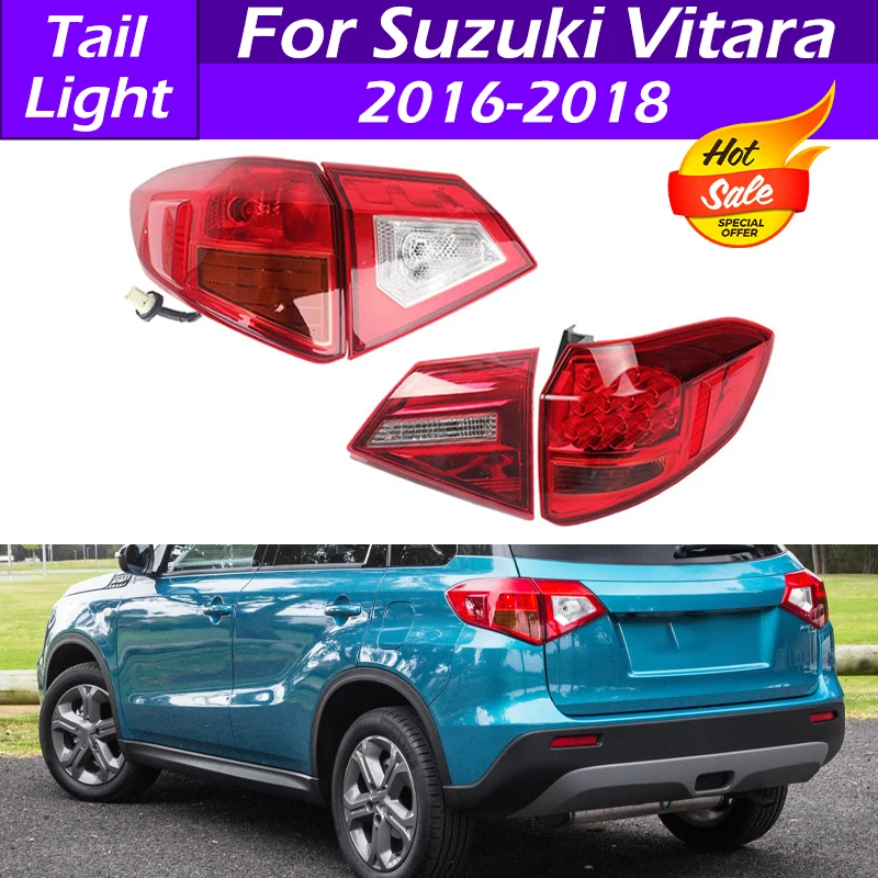 

For Suzuki Vitara 2016 2017 2018 LED Halogen Car Rear Bumper Tail Light Stop Warning Lamp Brake Light Turn Signal Light Tailamp