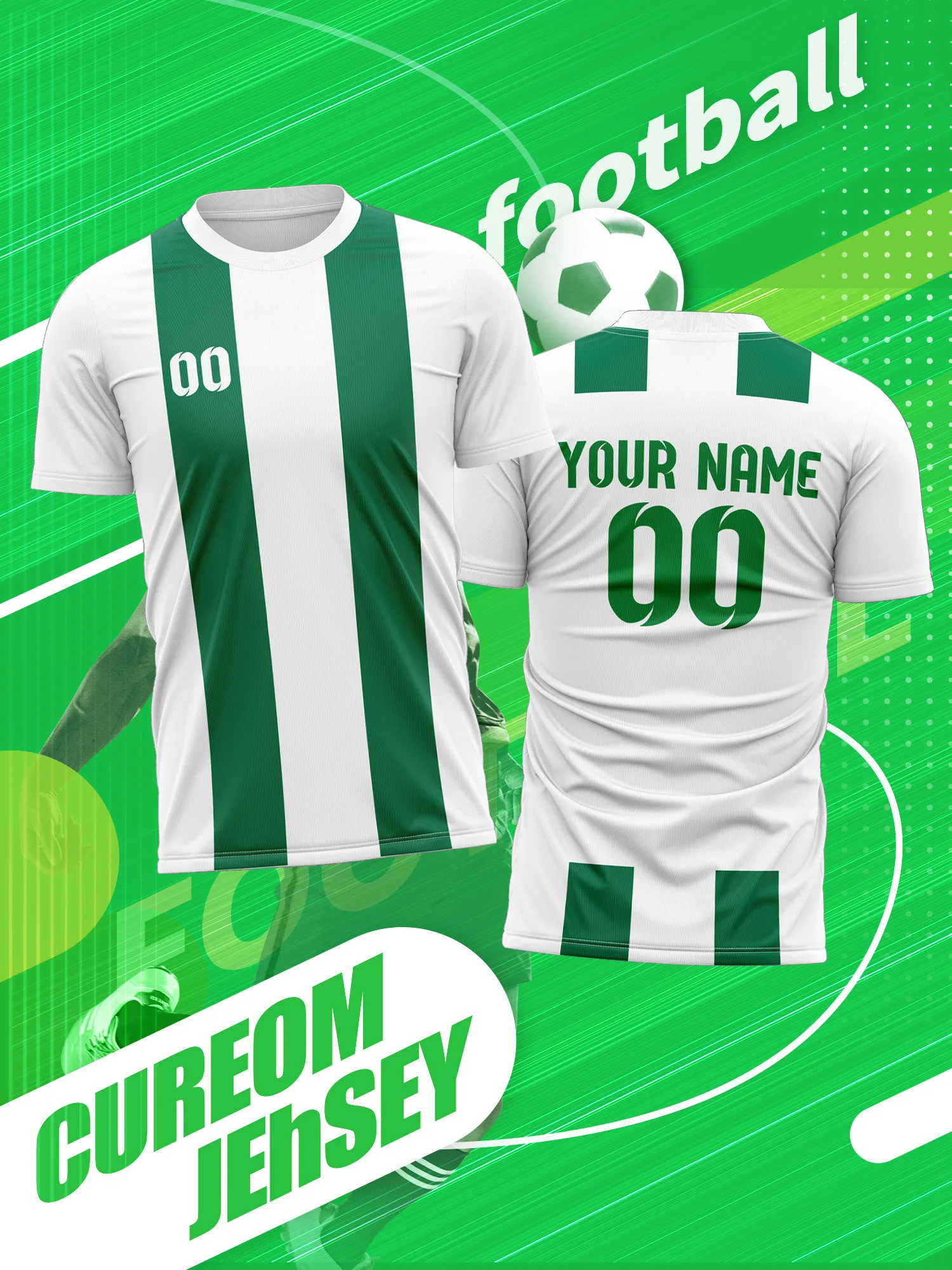 

Футболка для болельщиков с индивидуальным изображением, номером и именем, персонализированная футболка для страстных фанатов, одежда для поддержки команды на матчах